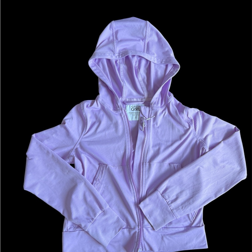 Athleta Girl Sunny Days jacket, lilac size 7